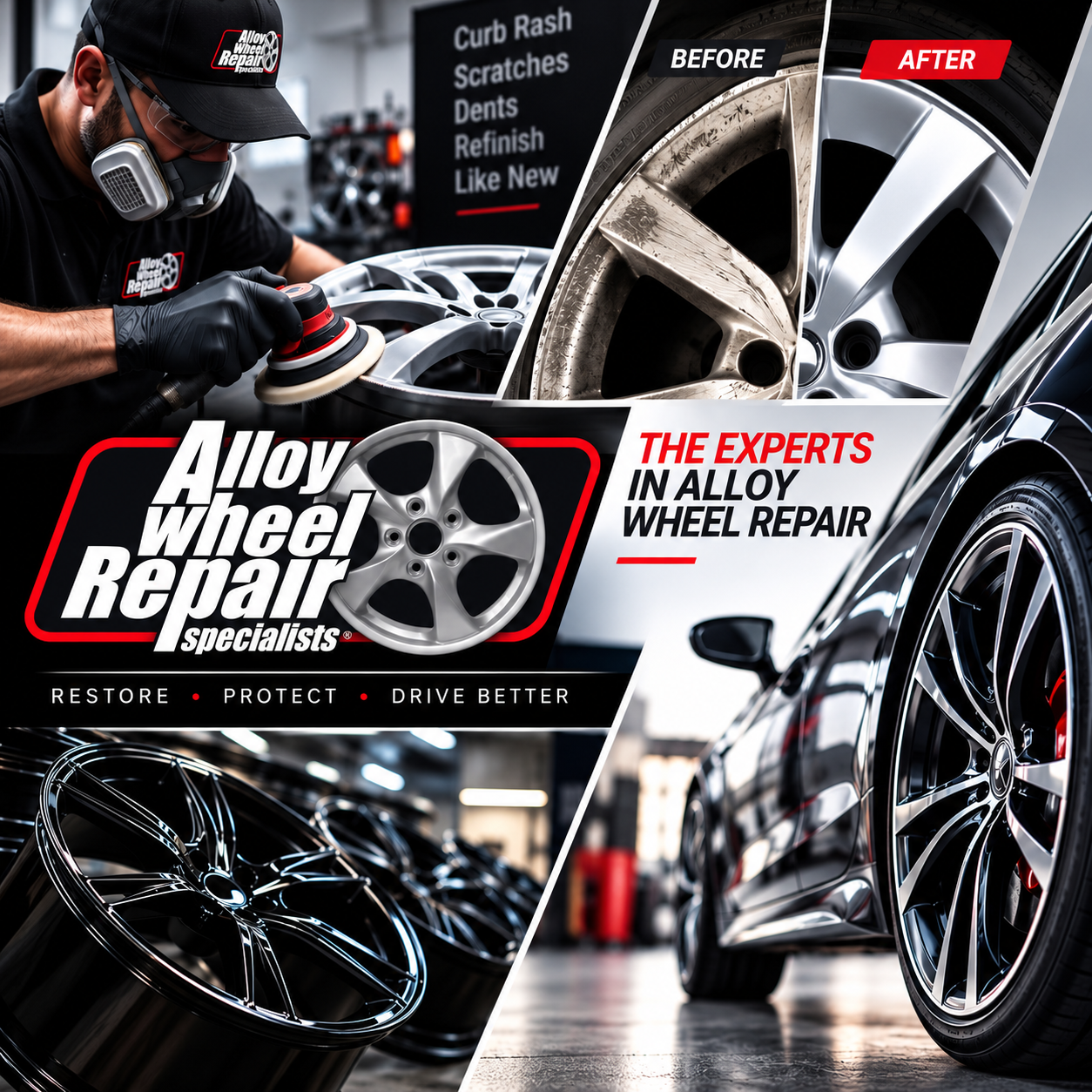 Alloy Wheel Repair Specialists at work